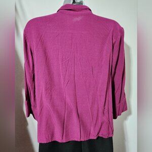 Suzy Shier Boxy button down blouse